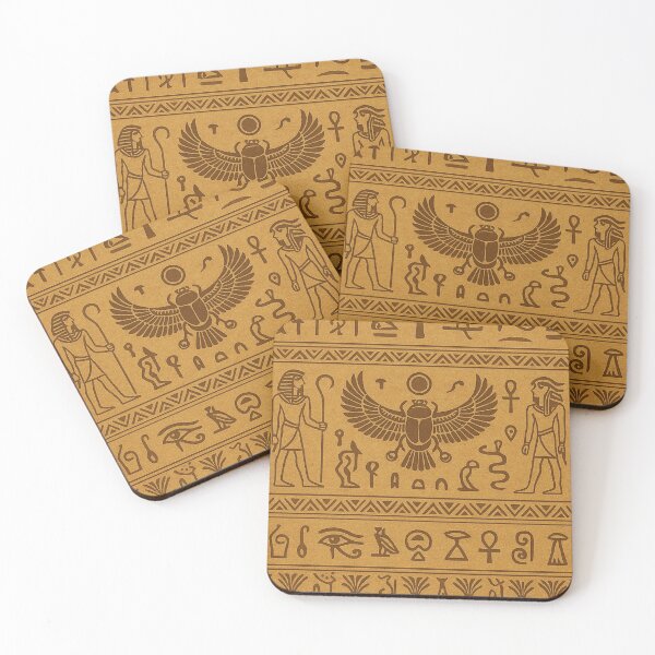 Item preview, Ancient Egyptian Hieroglyphs & Pharaoh Scarab Pattern – Sacred Symbol Art designed and sold by Queen Cleopatra.