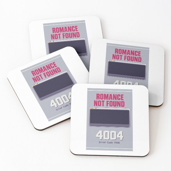 Item preview, Romance Not Found 404 Error Poster designed and sold by KK-Black34.