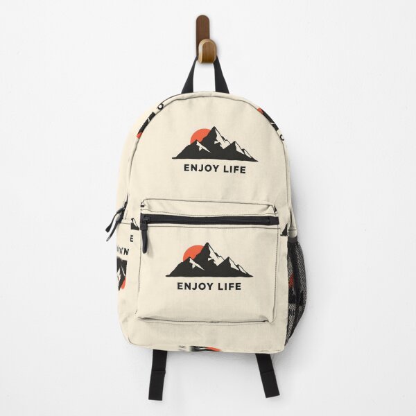 Item preview, ENJOY LIFE – Minimal Mountain Outline Sticker designed and sold by nhk999.