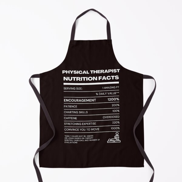 Item preview, Physical Therapist Nutrition Facts – Funny PT Design - White Font designed and sold by FreshMedThreads.