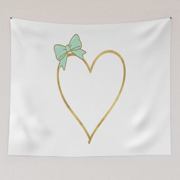 Item preview, Elegant Gold Heart & Bow designed and sold by Campus Charm.