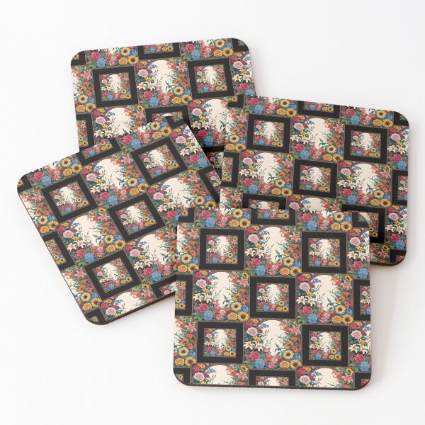 Item preview, Garden Blooms in Frames Pattern designed and sold by digitaldemart.