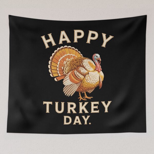 Item preview, Happy Turkey Day Funny FAll Leaves Turkey Thanksgiving designed and sold by Sunset4Bones.
