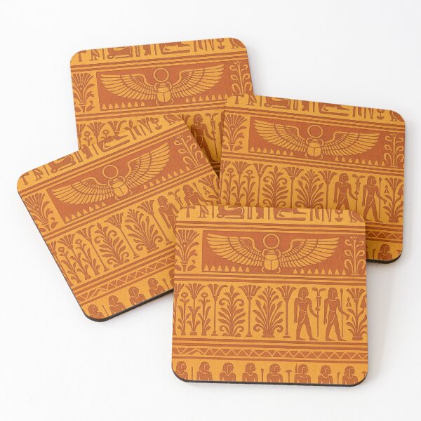 Item preview, Ancient Egyptian Pattern - Hieroglyphs, Scarab & Pharaoh Motifs designed and sold by Queen Cleopatra.