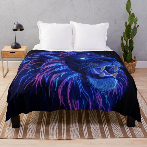 Item preview, Neon Roaring Lion designed and sold by infiniterealmsX.