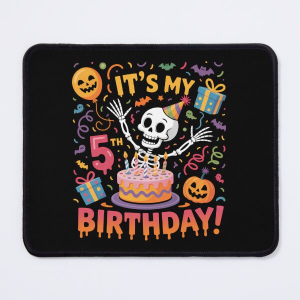 Item preview, It's My 5th Birthday Halloween Skeleton designed and sold by Sunset4Bones.