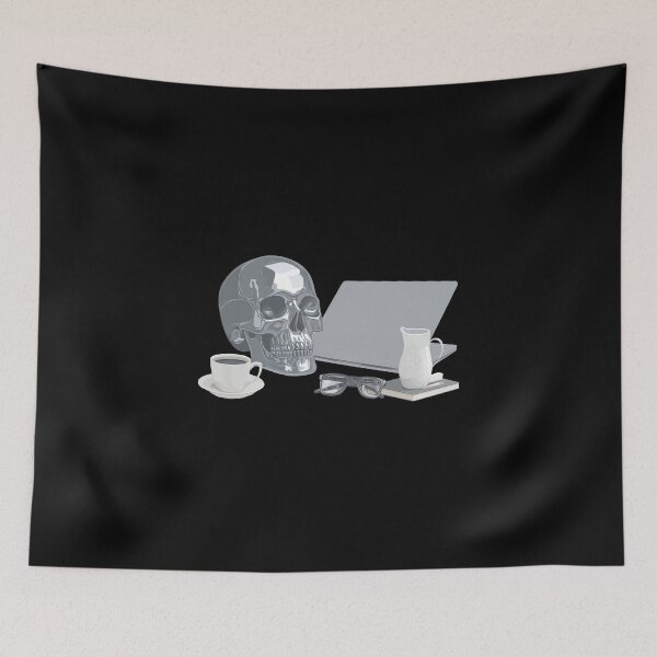Item preview, Skull And A Laptop For Halloween Time designed and sold by FWLKIT.