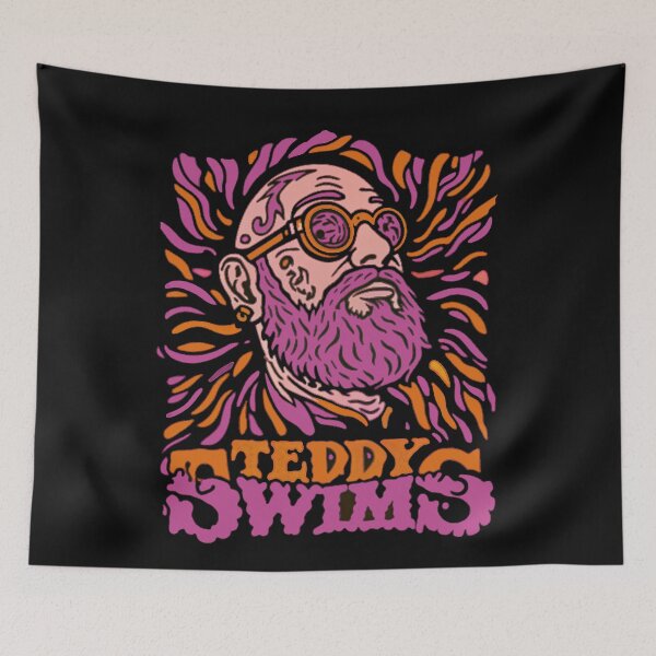 Item preview, Teddy Swims Retro Psychedelic Vintage Illustration designed and sold by JayceTucker89.