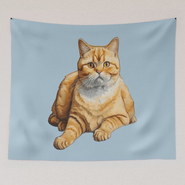 Item preview, "Majestic Orange Tabby Cat: Serene Companion for Cuddles" designed and sold by Artisticanvas.