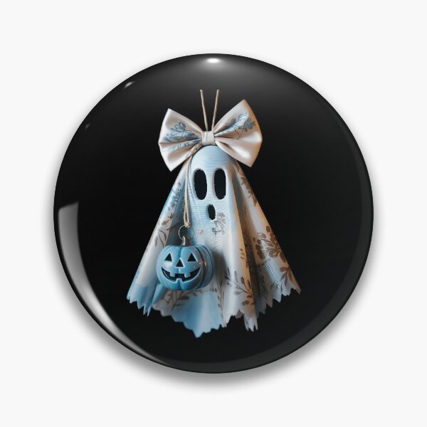Item preview, Halloween Ghost Preppy Ghost Bow designed and sold by Sunset4Bones.
