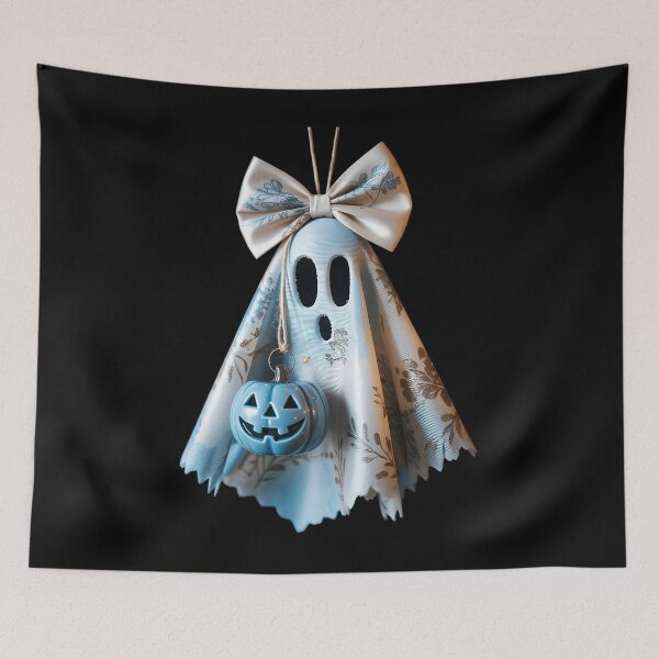 Item preview, Halloween Ghost Preppy Ghost Bow designed and sold by Sunset4Bones.