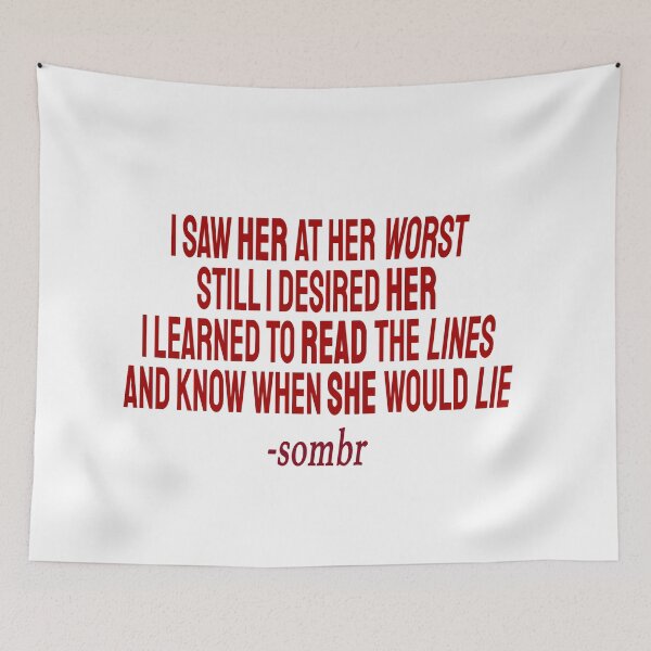 Item preview, under the mat lyrics sombr designed and sold by gothboidesigns.