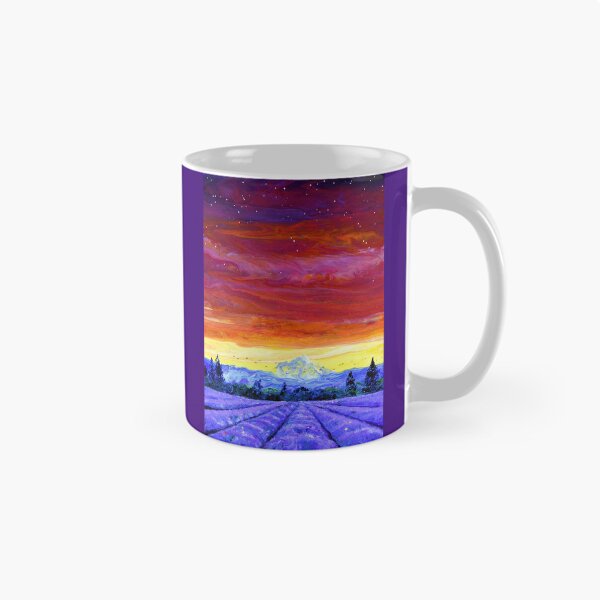 Item preview, Mt Hood Over Lavender Fields designed and sold by BreezyZen.