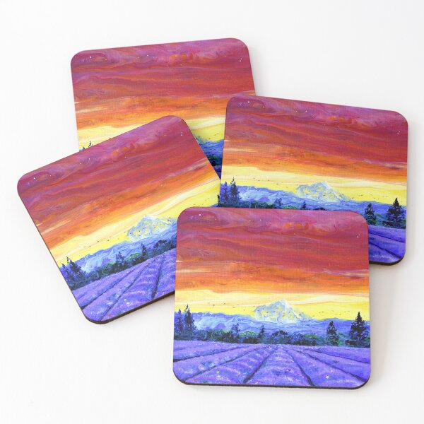 Item preview, Mt Hood Over Lavender Fields designed and sold by BreezyZen.