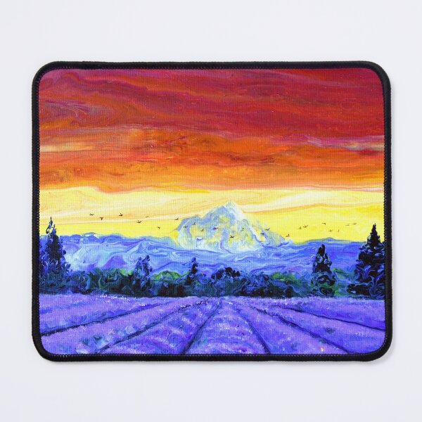 Item preview, Mt Hood Over Lavender Fields designed and sold by BreezyZen.