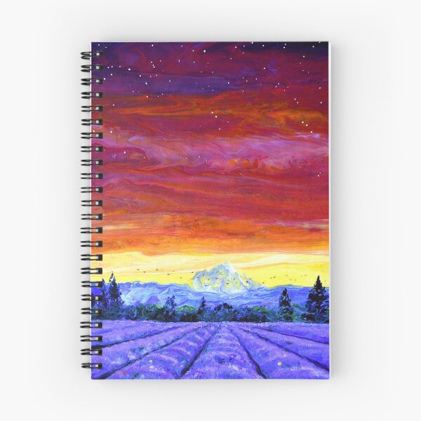 Item preview, Mt Hood Over Lavender Fields designed and sold by BreezyZen.