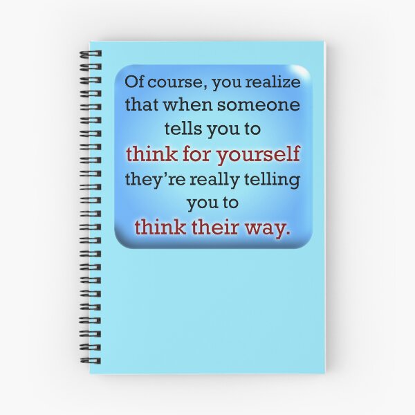 Item preview, Think for yourself, blue designed and sold by mntimg.