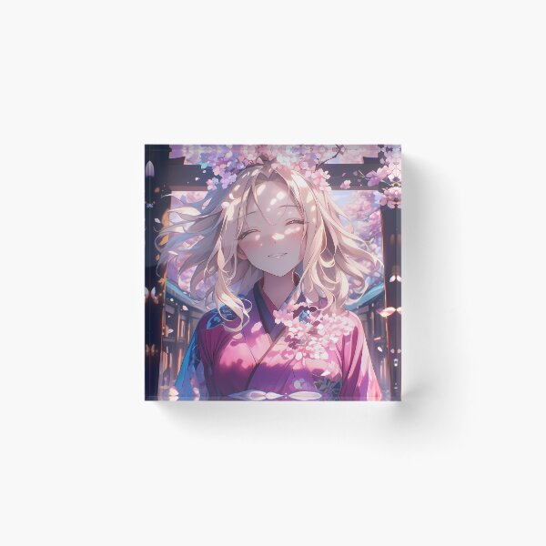 Item preview, Shimada Alice Saori Takebe Girls und Panzer Anime Kimono Cherry Blossom Glow designed and sold by juniorcastros.