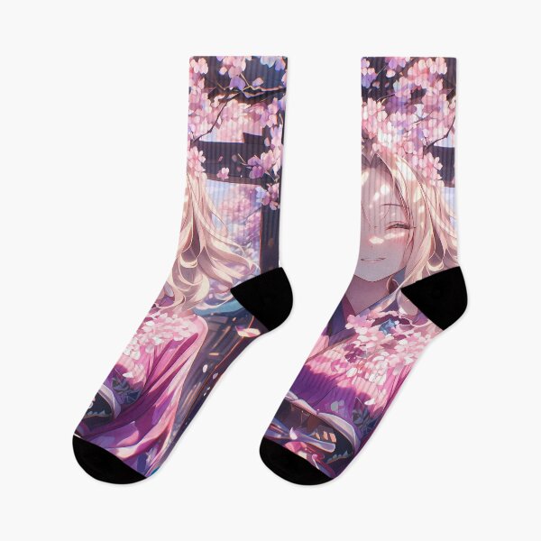 Item preview, Shimada Alice Saori Takebe Girls und Panzer Anime Kimono Cherry Blossom Glow designed and sold by juniorcastros.