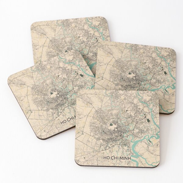 Item preview, Mapa de la ciudad de Ho Chi Minh de Vietnam - Vintage designed and sold by deMAP.