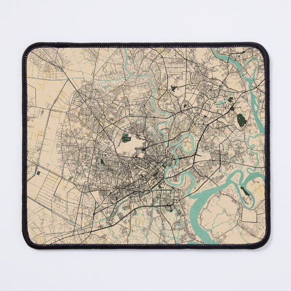 Item preview, Ho Chi Minh City Map of Vietnam - Vintage designed and sold by deMAP.