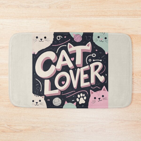 Item preview, "Cat Lover" Typography  designed and sold by Vibrant Threads.