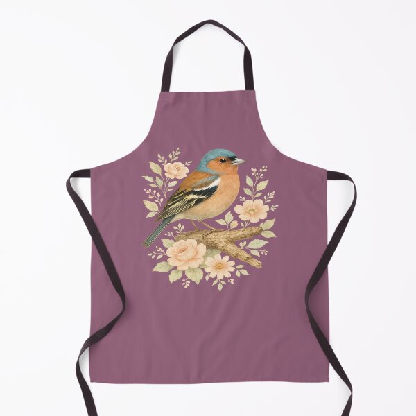Item preview, Common Chaffinch with Blossoms in Botanical Art designed and sold by BirdsnStuff.