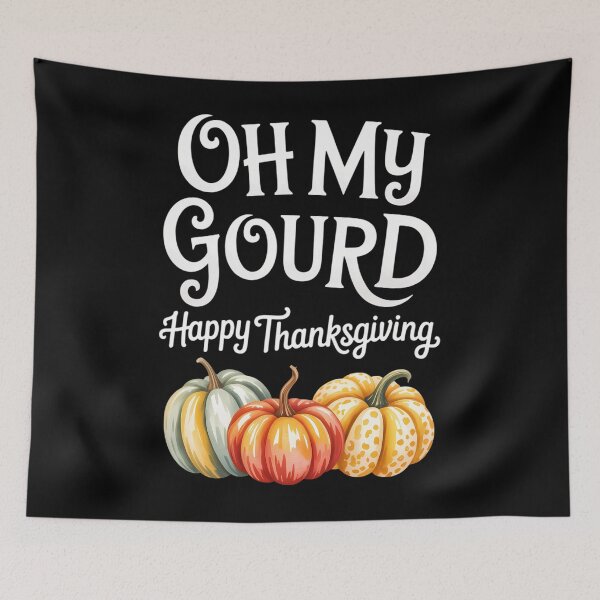 Item preview, Oh My Gourd Happy Thanksgiving designed and sold by brynatshop.