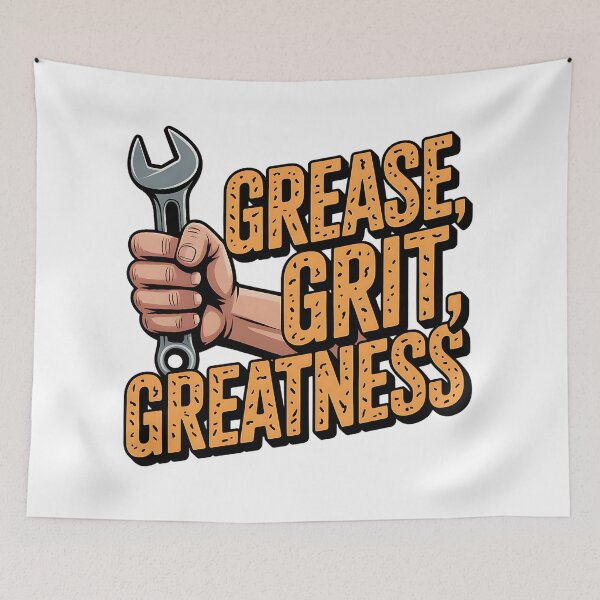 Item preview, Labor Day Grease Grit Greatness Mechanic Design designed and sold by CraftStudioCo.