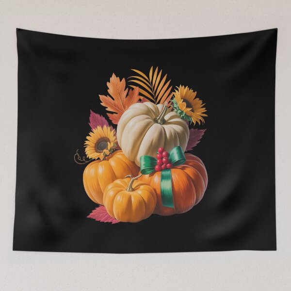 Item preview, Thanksgiving Pumpkin Sunflower Fall Autumn Holiday designed and sold by brynatshop.