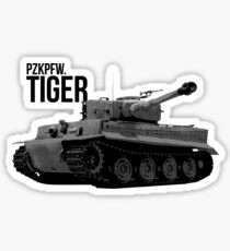 German WW2 Tiger Tank Sticker