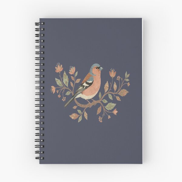 Item preview, Common Chaffinch in Delicate Botanical Style designed and sold by BirdsnStuff.