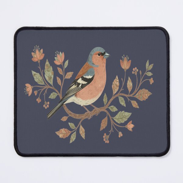 Item preview, Common Chaffinch in Delicate Botanical Style designed and sold by BirdsnStuff.
