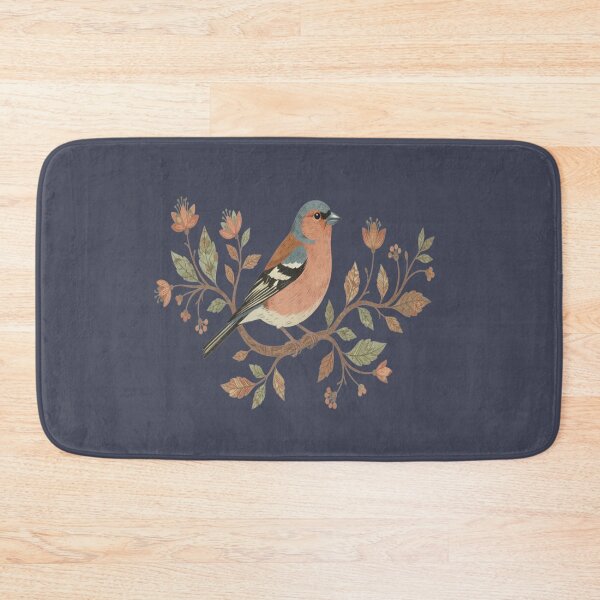 Item preview, Common Chaffinch in Delicate Botanical Style designed and sold by BirdsnStuff.