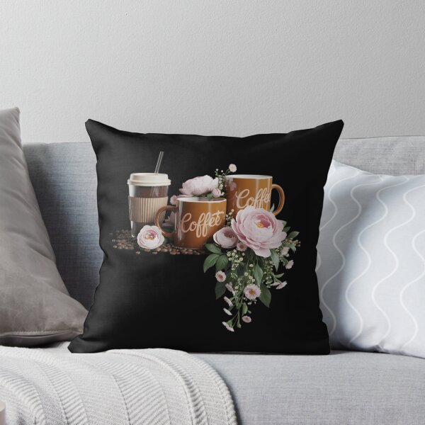 Artikelvorschau, Blumenkaffeetasse Iced Latte mit Frühlingsblumen entworfen und verkauft von brynatshop.