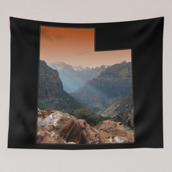 Item preview, Utah State Outline - Zion National Park designed and sold by gorff.