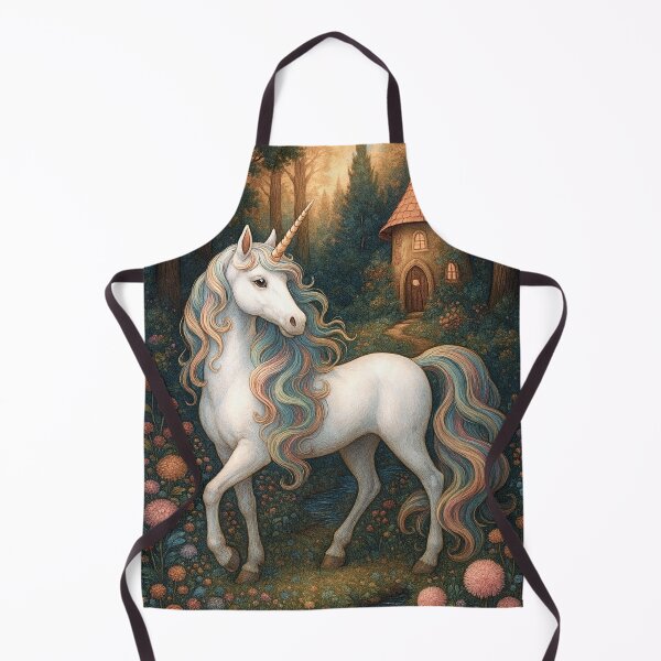 Item preview, Enchanted Unicorn in Pastel Forest designed and sold by FaerieFusion.