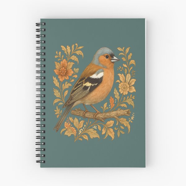 Item preview, Common Chaffinch in Rustic Folk Art Style designed and sold by BirdsnStuff.