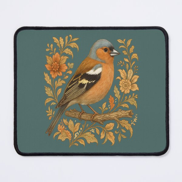 Item preview, Common Chaffinch in Rustic Folk Art Style designed and sold by BirdsnStuff.