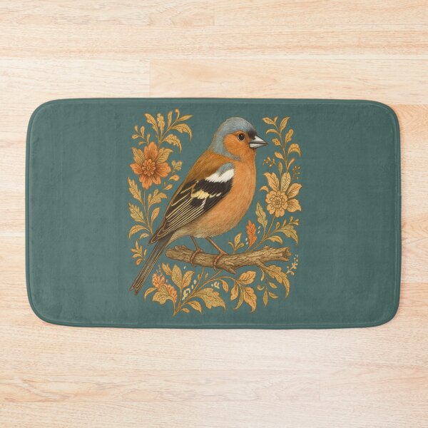 Item preview, Common Chaffinch in Rustic Folk Art Style designed and sold by BirdsnStuff.