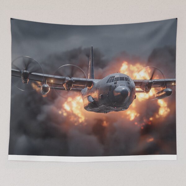 Item preview, AC-130J Ghostrider Over Coastal Region designed and sold by Skyframe Aviation.
