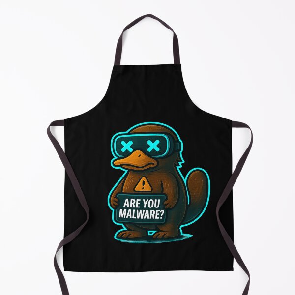 Item preview, Funny Cyber Platypus - Are You Malware? designed and sold by Derpy Lab .
