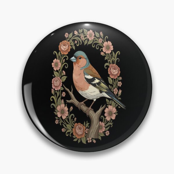 Item preview, Common Chaffinch in Vintage Cottagecore Style designed and sold by BirdsnStuff.