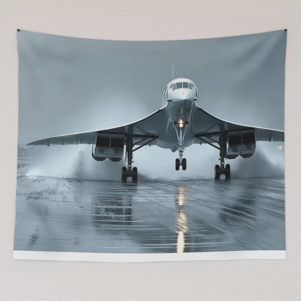Item preview, Concorde Takeoff on Rain-Slick Tarmac designed and sold by Skyframe Aviation.