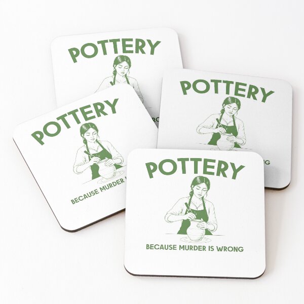 Item preview, Pottery Because Murder is Wrong designed and sold by Charleslindroth.
