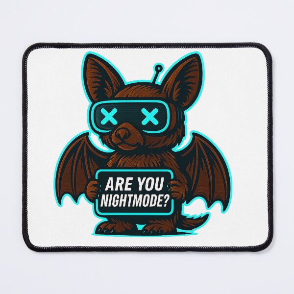 Item preview, Funny Cyber Bat - Are You Night Mode? designed and sold by Derpy Lab .