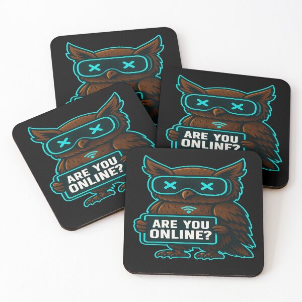 Item preview, Funny Cyber Owl - Are You Online? designed and sold by Derpy Lab .