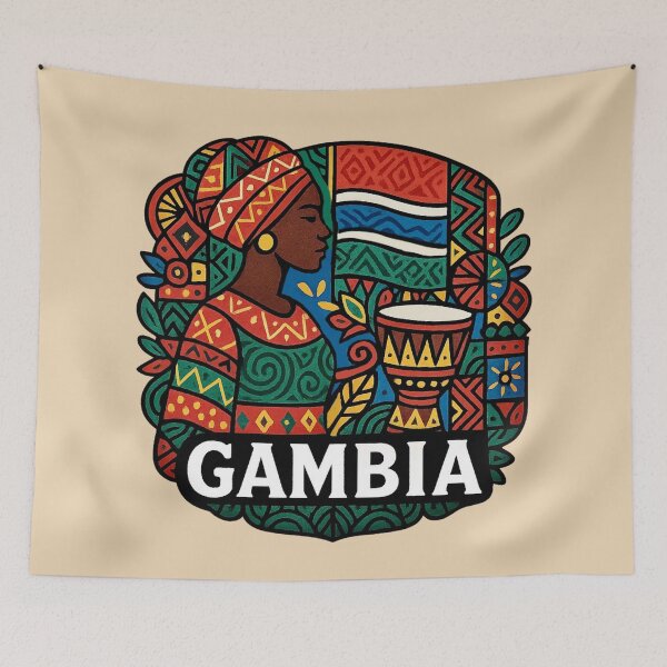 Item preview, Gambia Cultural — Traditional African Heritage Design designed and sold by Myra365Art.