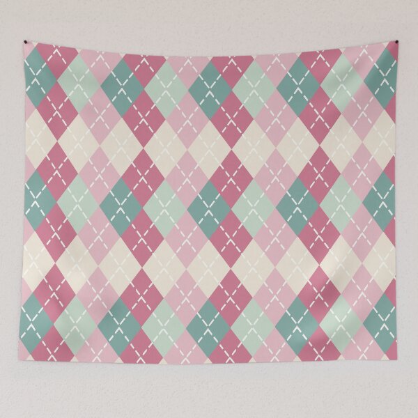 Item preview, Vintage Christmas Argyle 3 Seamless Repeat  designed and sold by Sharon Schwalbe.