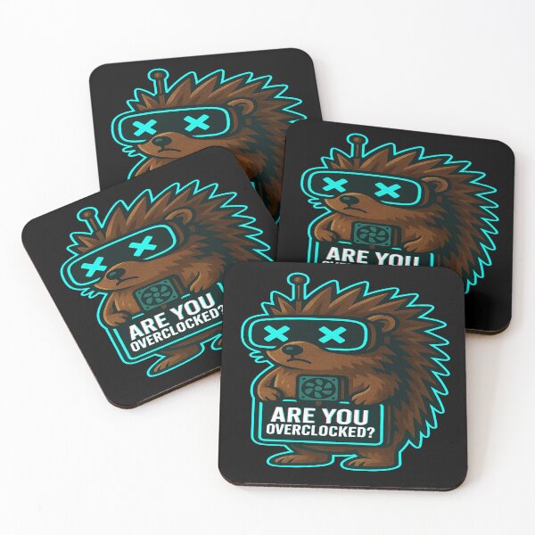 Item preview, Funny Cyber Hedgehog - Are You Overclocked? designed and sold by Derpy Lab .